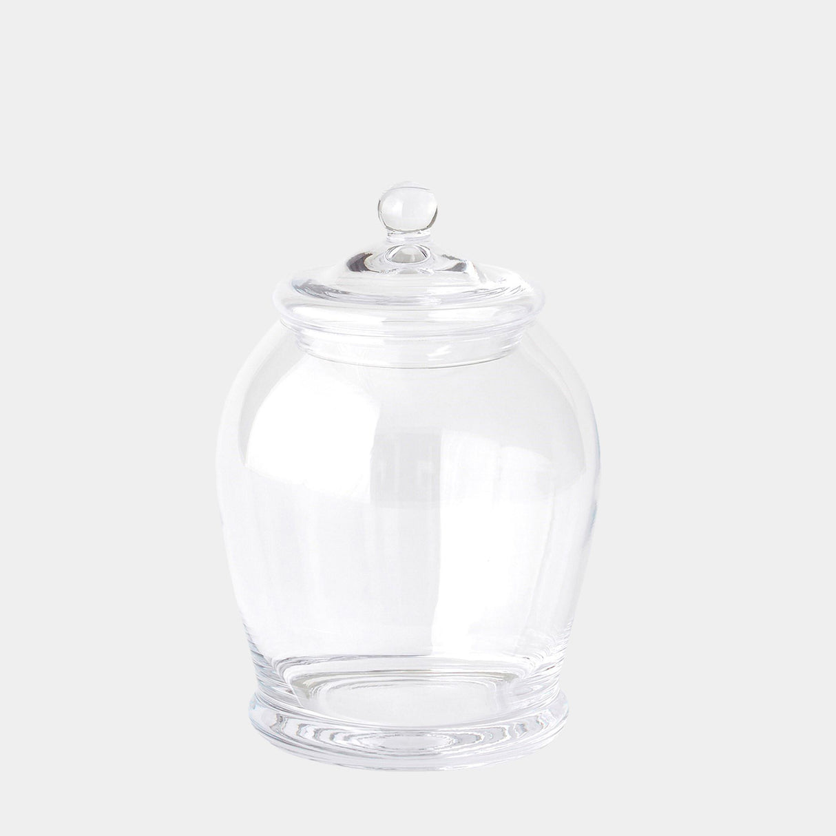 Surya GV Lionel Lionel Glass Lidded Canister 9"H x 6"W x 6"D Bottle/Jar