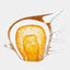 Surya GV Coralfish Coralfish Glass Sculpture-Amber 7"H x 3"W x 8"D Decorative Sculpture