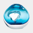 Surya GV Lacuna Lacuna Single Hole Glass Blue Vase 6"H x 3"W x 7"D Vase
