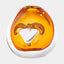 Surya GV Lacuna Lacuna Single Hole Glass Amber Vase 8"H x 4"W x 8"D Vase