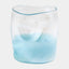 Surya GV Woozy Woozy Vase-Clear/Blue 8"H x 7"W x 7"D Vase
