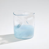 Surya GV Woozy Woozy Vase-Clear/Blue 8"H x 7"W x 7"D Vase