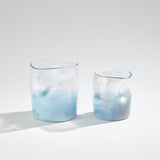 Surya GV Woozy Woozy Vase-Clear/Blue 6"H x 6"W x 6"D Vase