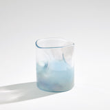 Surya GV Woozy Woozy Vase-Clear/Blue 6"H x 6"W x 6"D Vase