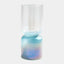 Surya GV Nipped-In Nipped-In Vase-Clear/Blue 14"H x 6"W x 6"D Vase