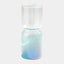 Surya GV Nipped-In Nipped-In Vase-Clear/Blue 12"H x 5"W x 5"D Vase