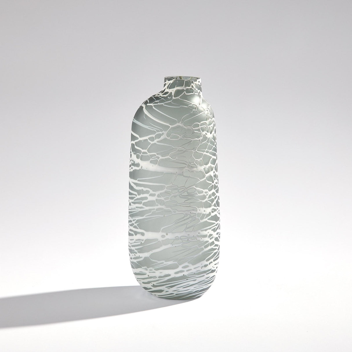 Surya GV Palmata Palmata Vase-Gray 15"H x 6"W x 7"D Vase