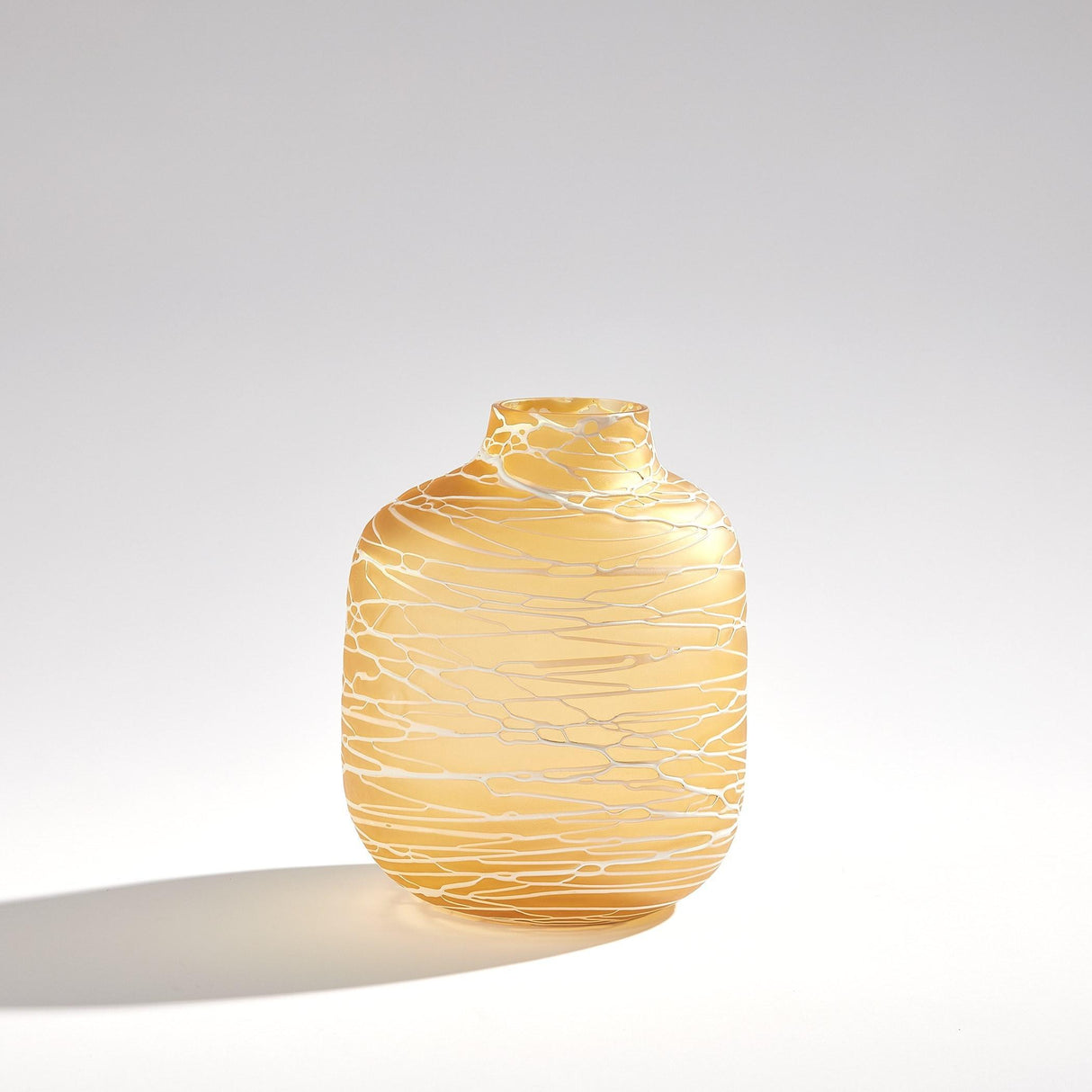 Surya GV Palmata Palmata Vase-Amber 11"H x 9"W x 9"D Vase