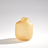 Surya GV Palmata Palmata Vase-Amber 11"H x 9"W x 9"D Vase
