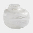 Surya GV Palmata Palmata Vase-White 8"H x 9"W x 9"D Vase