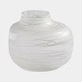 Surya GV Palmata Palmata Vase-White 8"H x 9"W x 9"D Vase