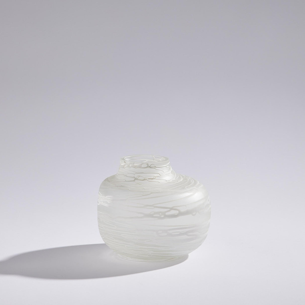 Surya GV Palmata Palmata Vase-White 8"H x 9"W x 9"D Vase