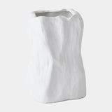 Surya GV Fremmy Turner Irregular Square Vase-White 10"H x 6"W x 7"D Vase