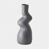 Surya GV Crooked Crooked Vase-Dark Gray 17"H x 7"W x 7"D Vase