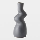 Surya GV Crooked Crooked Vase-Dark Gray 17"H x 7"W x 7"D Vase