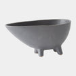 Surya GV Bellamy Bellamy Footed Bowl-Dark Gray 6"H x 6"W x 12"D Decorative Bowl