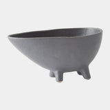 Surya GV Bellamy Bellamy Footed Bowl-Dark Gray 6"H x 6"W x 12"D Decorative Bowl
