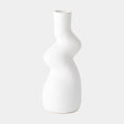Surya GV Crooked Crooked Vase-White 17"H x 7"W x 7"D Vase