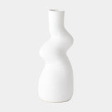 Surya GV Crooked Crooked Vase-White 17"H x 7"W x 7"D Vase