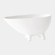 Surya GV Bellamy Bellamy Footed Bowl-White 6"H x 6"W x 12"D Decorative Bowl