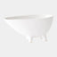 Surya GV Bellamy Bellamy Footed Bowl-White 6"H x 6"W x 12"D Decorative Bowl