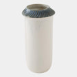 Surya GV Aiden Aiden Etched Blue Rimed Vase-Lg 13"H x 6"W x 6"D Vase