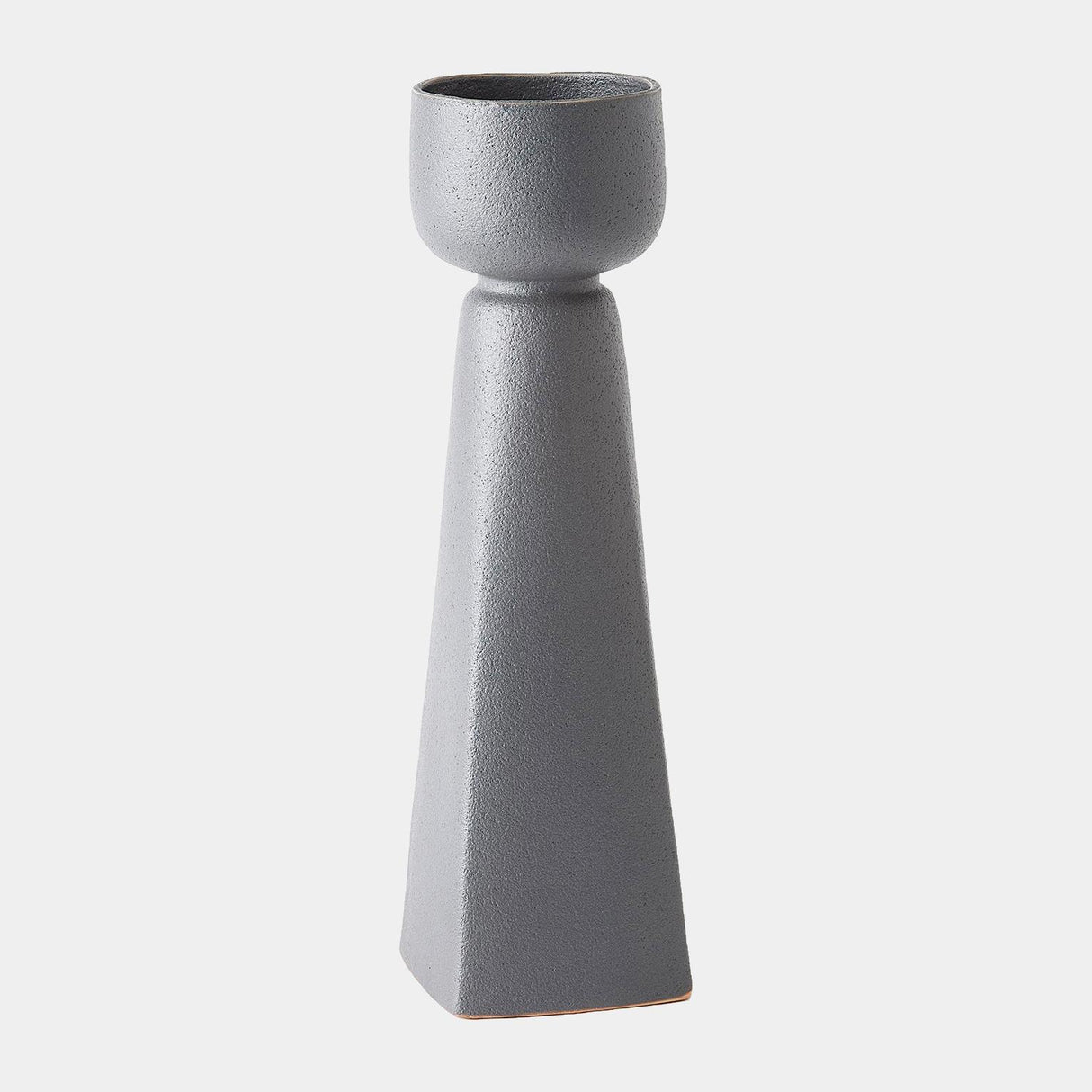 Surya GV Cupped Cupped Vase-Dark Gray 20"H x 6"W x 6"D Vase