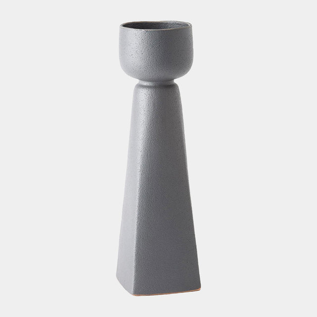 Surya GV Cupped Cupped Vase-Dark Gray 20"H x 6"W x 6"D Vase