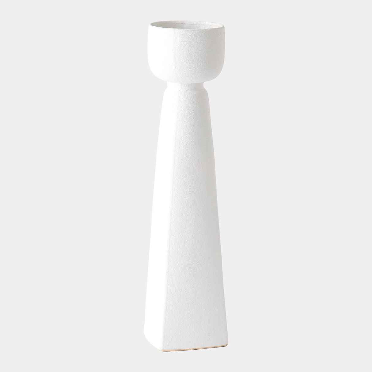Surya GV Cupped Cupped Vase-White 24"H x 6"W x 6"D Vase