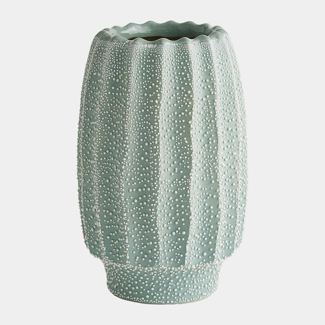 Surya GV Echinus Echinus Vase-Green 9"H x 6"W x 6"D Vase