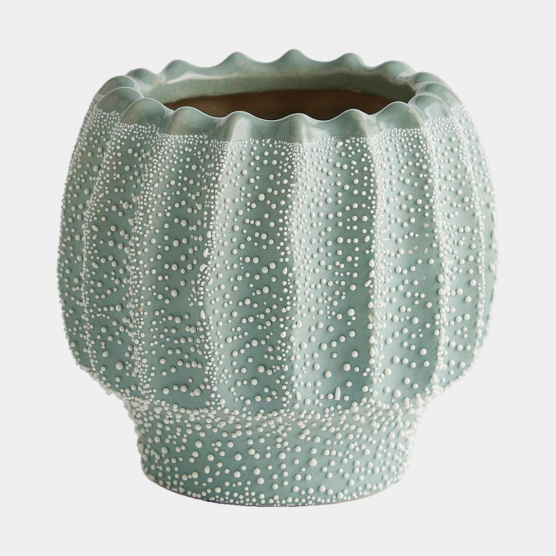 Surya GV Echinus Echinus Vase-Green 6"H x 6"W x 6"D Vase