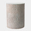 Surya GV Calcasieu Ferradas Stone Stool-Shiny Gray/White 19"H x 13"W x 13"D Accent Table
