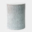 Surya GV Calcasieu Ferradas Stone Stool-Shiny Blue/White 19"H x 13"W x 13"D Accent Table