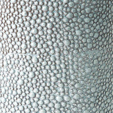 Surya GV Calcasieu Ferradas Stone Stool-Shiny Blue/White 19"H x 13"W x 13"D Accent Table