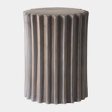 Surya GV Perry Perry Gear Stool-Matte Brown 18"H x 13"W x 13"D Accent Table