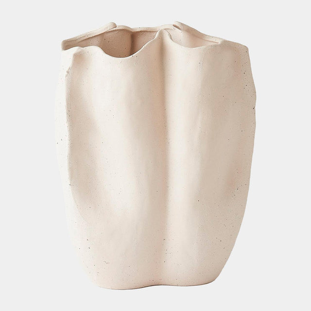 Surya GV Pinched Ceramic Pinched Vase 14"H x 11"W x 11"D Vase