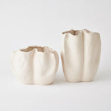 Surya GV Pinched Ceramic Pinched Vase 9"H x 13"W x 13"D Vase