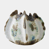 Surya GV Pinched Ceramic Pinched Vase-Green 9"H x 10"W x 10"D Vase