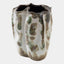 Surya GV Pinched Ceramic Pinched Vase-Green 15"H x 11"W x 11"D Vase