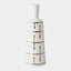 Surya GV Labirinto Labirinto Golden Stripe White Vase 18"H x 6"W x 6"D Vase