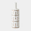 Surya GV Labirinto Labirinto Golden Stripe White Vase 14"H x 4"W x 4"D Vase