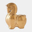 Surya GV Greek Fat Greek Fat Horse-Head Down-Reactive Gold 10"H x 4"W x 8"D Decorative Sculpture