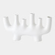 Surya GV Abra Abra Vase-White 10"H x 4"W x 17"D Vase