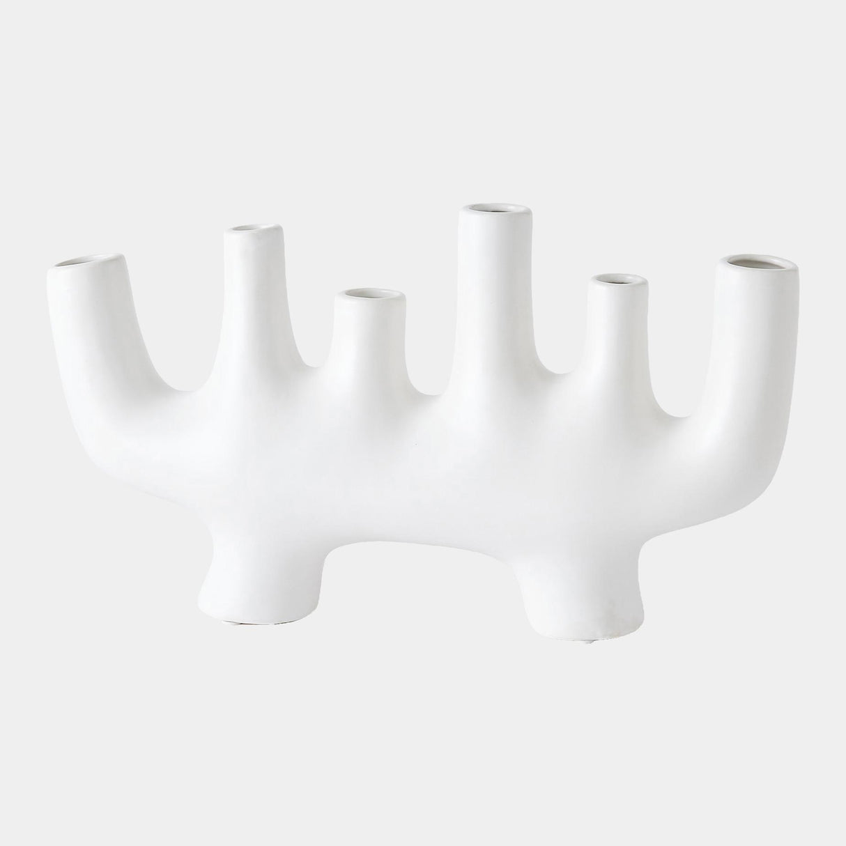 Surya GV Abra Abra Vase-White 10"H x 4"W x 17"D Vase