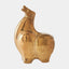 Surya GV Greek Fat Greek Fat Horse-Head Up-Reactive Gold 11"H x 4"W x 8"D Decorative Sculpture