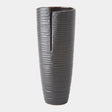 Surya GV Split Split Vase-Metallic Black 17"H x 6"W x 6"D Vase