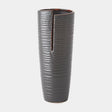 Surya GV Split Split Vase-Metallic Black 13"H x 5"W x 5"D Vase