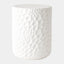 Surya GV Brorie Brorie Chiseled Garden Stool-White 20"H x 15"W x 15"D Garden Stool