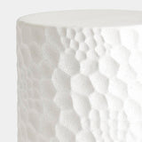 Surya GV Brorie Brorie Chiseled Garden Stool-White 20"H x 15"W x 15"D Garden Stool
