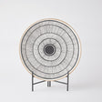 Surya GV Medallion Medallion Black and Beige Charger 2"H x 18"W x 18"D Plate/Stand